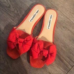 Karl lagerfeld Paris bow  Rosie sandals